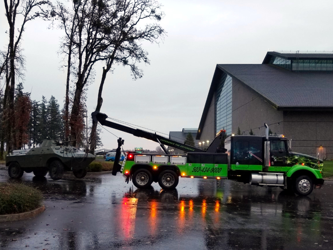 Specialty towing equipment for oversized jobs